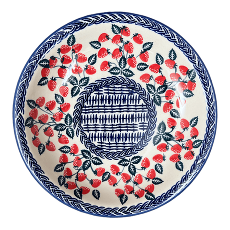 Bowl, Round, Pasta, 9.25" Bowl in "Fresh Strawberries" by Manufaktura | T159U-AS70