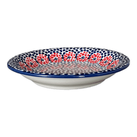 A picture of a Polish Pottery 9.25" Pasta Bowl (Falling Petals) | T159U-AS72 as shown at PolishPotteryOutlet.com/products/9-25-pasta-bowl-falling-petals-t159u-as72