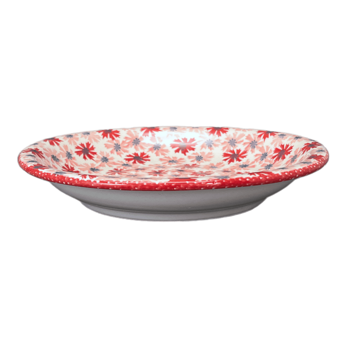 Bowl, Round, Pasta, 9.25" Bowl in "Scarlet Daisy" by Manufaktura | T159U-AS73