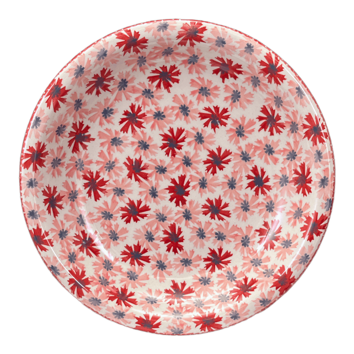 Bowl, Round, Pasta, 9.25" Bowl in "Scarlet Daisy" by Manufaktura | T159U-AS73