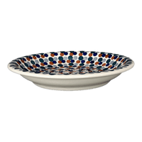 A picture of a Polish Pottery 9.25" Pasta Bowl (Fall Confetti) | T159U-BM01 as shown at PolishPotteryOutlet.com/products/9-25-pasta-bowl-fall-confetti-t159u-bm01