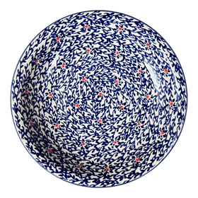 Polish Pottery 9.25" Pasta Bowl (Blue Canopy) | T159U-IS04 Additional Image at PolishPotteryOutlet.com