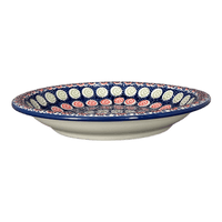 A picture of a Polish Pottery 9.25" Pasta Bowl (Carnival) | T159U-RWS as shown at PolishPotteryOutlet.com/products/9-25-pasta-bowl-carnival-t159u-rws