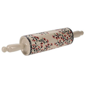 Polish Pottery Rolling Pin (Cherry Blossom) | W012S-DPGJ Additional Image at PolishPotteryOutlet.com