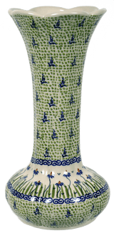 Vase, Tulip Lipped, 12.5" in "Riverbank" by Manufaktura | W014T-MC15