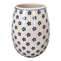 A picture of a Polish Pottery 8" Vase (Petite Floral) | W020T-64 as shown at PolishPotteryOutlet.com/products/8-vase-petite-floral-w020t-64