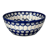Polish Pottery WR 7" Bowl (Peacock in Line) | WR12C-SM1 at PolishPotteryOutlet.com