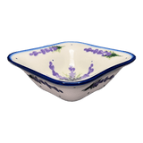 Bowl, Square, 5.25" Small, WR (WR12G) in "Lavender Fields" by W.R. Ceramika | WR12G-BW4