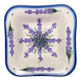 Bowl, Square, 5.25" Small, WR (WR12G) in "Lavender Fields" by W.R. Ceramika | WR12G-BW4