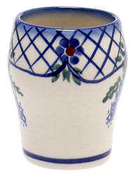 A picture of a Polish Pottery Wine Cup (EP1) | WR14K-EP1 as shown at PolishPotteryOutlet.com/products/wine-cup-ep1-wr14k-ep1