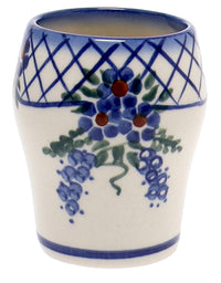 A picture of a Polish Pottery Wine Cup (EP1) | WR14K-EP1 as shown at PolishPotteryOutlet.com/products/wine-cup-ep1-wr14k-ep1