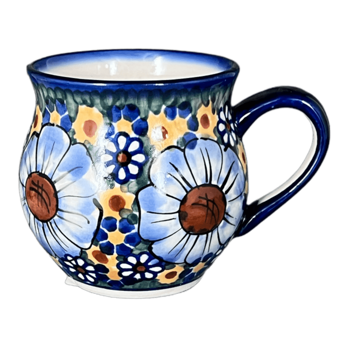 Mug, Belly Mug, 8 oz Small, WR (WR14N) in "Chamomile" by W.R. Ceramika | WR14N-RC4