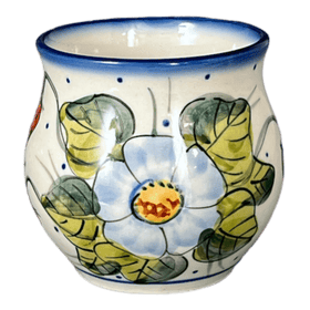 Polish Pottery WR Small Belly Mug (Strawberries & Blossoms) | WR14N-WR2 Additional Image at PolishPotteryOutlet.com