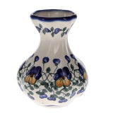 Vase, Scalloped, 6", WR (WR30Z) in "Pansy Wreath" by W.R. Ceramika | WR30Z-EZ2