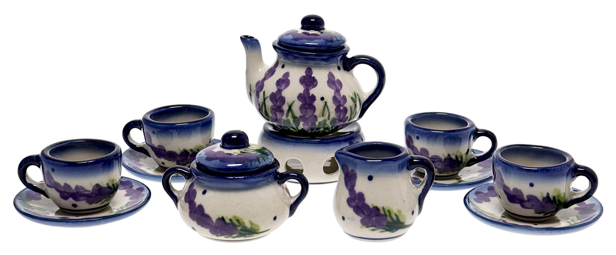 Tea Set, Childs, WR (WR34A) in "Lavender Fields" by W.R. Ceramika | WR34A-BW4