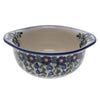 Polish Pottery WR Soup Bowl/Small Casserole (Modern Blue Cascade) | WR51B-GP1 at PolishPotteryOutlet.com