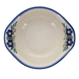Polish Pottery WR Soup Bowl/Small Casserole (Modern Blue Cascade) | WR51B-GP1 Additional Image at PolishPotteryOutlet.com