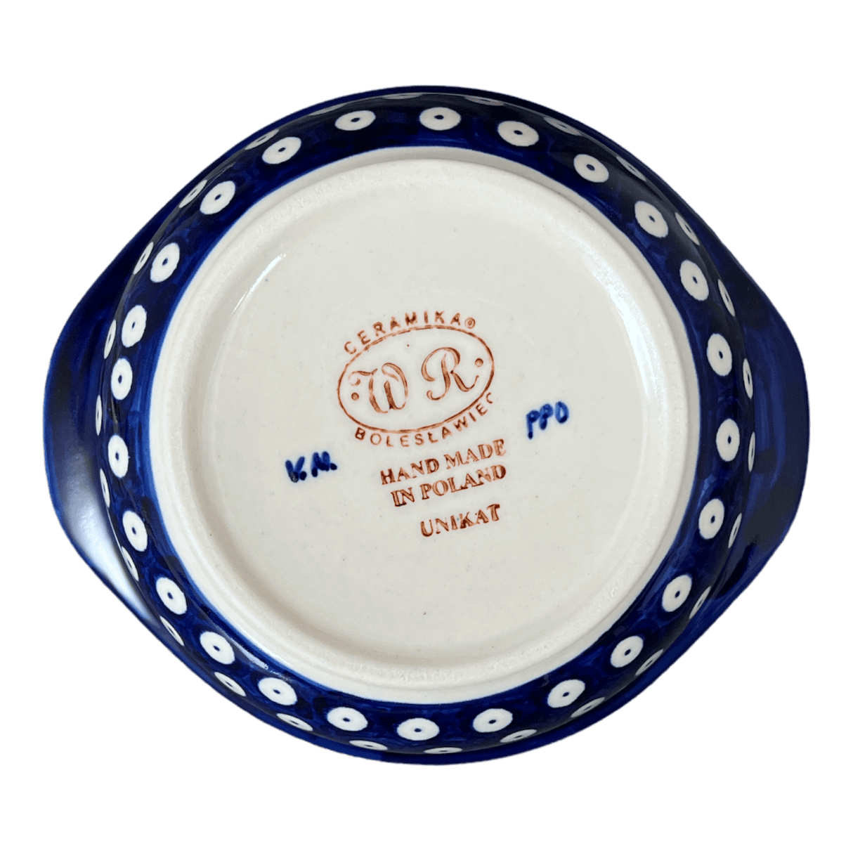 Bowl, Round, Soup, 22 oz, WR (WR51B) in "Dot to Dot" by W.R. Ceramika | WR51B-SM2