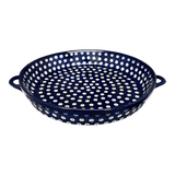 Casserole, Round Dish Handles, 11", WR (WR52C) in "Dot to Dot" by W.R. Ceramika | WR52C-SM2