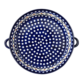 Polish Pottery WR 11" Round Casserole Dish With Handles (Mosquito) | WR52C-SM3 Additional Image at PolishPotteryOutlet.com