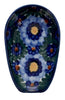 Polish Pottery WR 3.5" x 5" Spoon Rest (Impressionist's Dream) | WR55D-AB3 at PolishPotteryOutlet.com