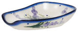 Spoon Rest, 3.5" x 5", WR (WR55D) in "Lavender Fields" by W.R. Ceramika | WR55D-BW4