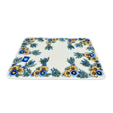Cutting Board, Rectangular, 8" x 12", WR (WR58B) in "Flowers & Tassels" by W.R. Ceramika | WR58B-WR5