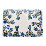 Cutting Board, Rectangular, 8" x 12", WR (WR58B) in "Flowers & Tassels" by W.R. Ceramika | WR58B-WR5