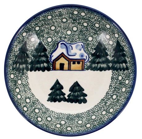 Bowl, Round, Pasta Bowl, WR (WR5E) in "Winter Cabin" by W.R. Ceramika | WR5E-AB1