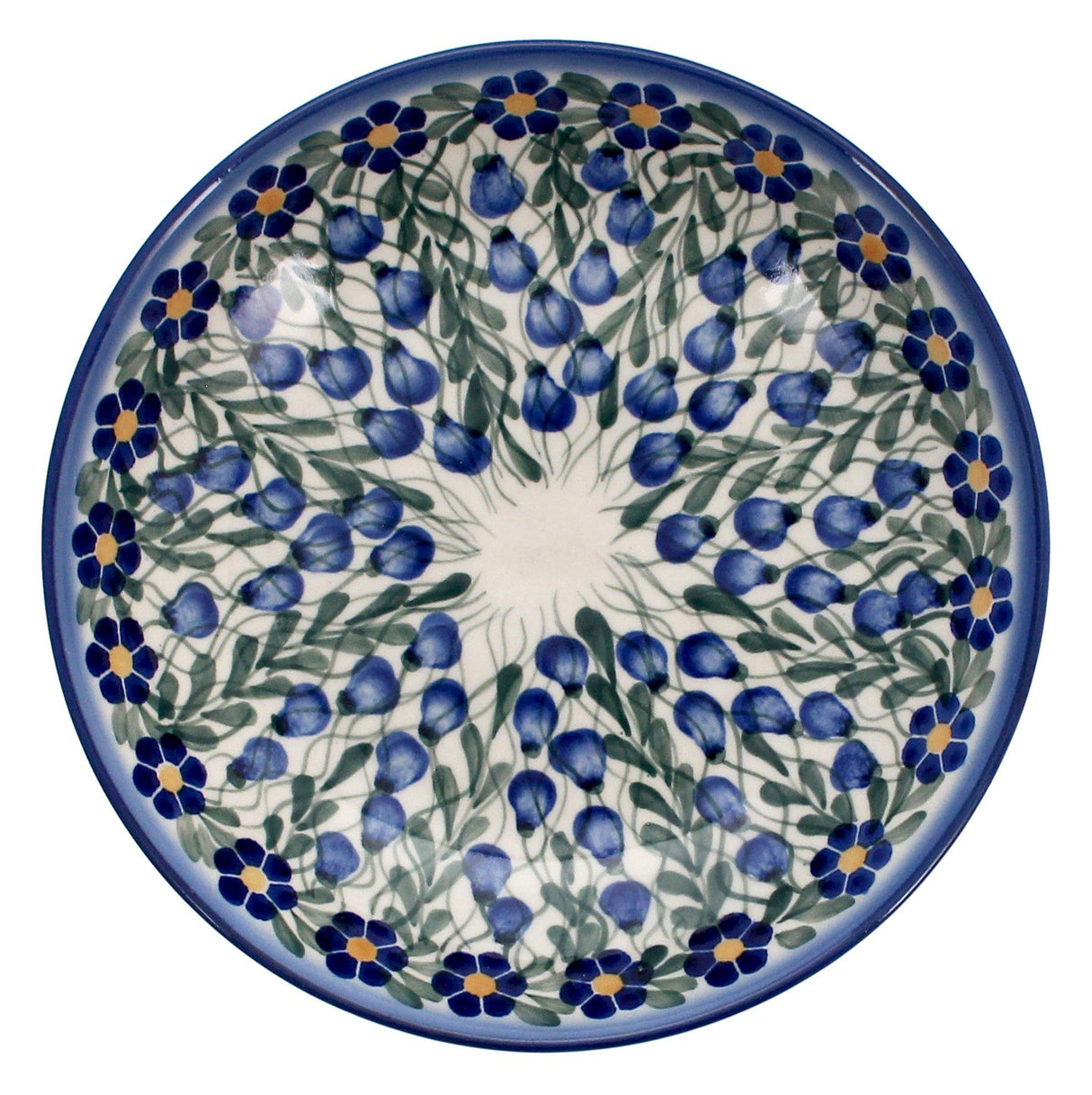 Bowl, Round, Pasta Bowl, WR (WR5E) in "Modern Blue Cascade" by W.R. Ceramika | WR5E-GP1