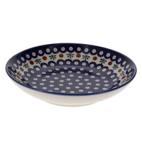 A picture of a Polish Pottery WR Pasta Bowl (Mosquito) | WR5E-SM3 as shown at PolishPotteryOutlet.com/products/pasta-bowl-mosquito