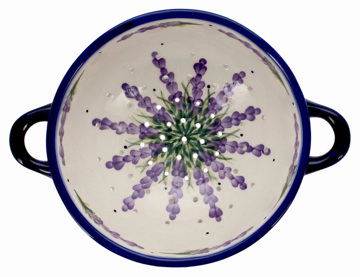 Bowl, Round, Colander/Berry, 7.75", WR (WR62A) in "Lavender Fields" by W.R. Ceramika | WR62A-BW4