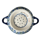 Bowl, Round, Colander/Berry, 7.75", WR (WR62A) in "Modern Blue Cascade" by W.R. Ceramika | WR62A-GP1