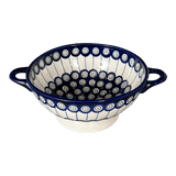 Bowl, Round, Colander/Berry, 7.75", WR (WR62A) in "Peacock in Line" by W.R. Ceramika | WR62A-SM1