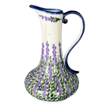 Pitcher, Lotos, 0.8 Liter, WR (WR7E) in "Lavender Fields" by W.R. Ceramika | WR7E-BW4