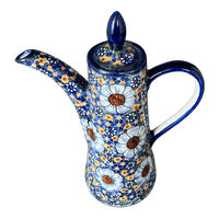 A picture of a Polish Pottery 1.1 Liter "Opus" Teapot (Chamomile) | WR8G-RC4 as shown at PolishPotteryOutlet.com/products/1-1-liter-opus-teapot-chamomile-wr8g-rc4