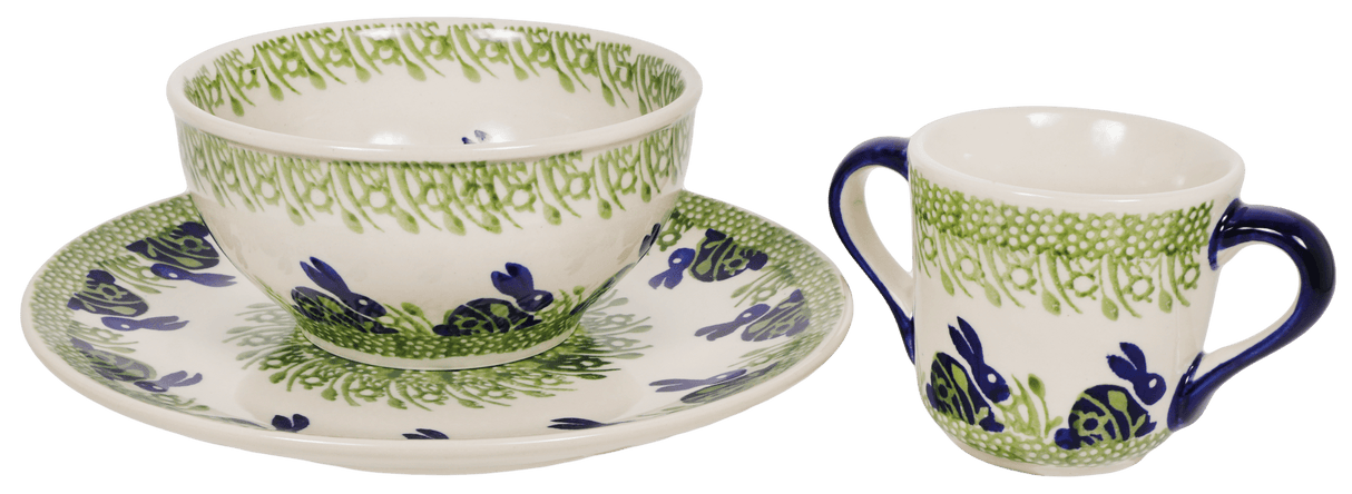 Tea Set, Childs in "Bunny Love" by Manufaktura | Z008T-P324