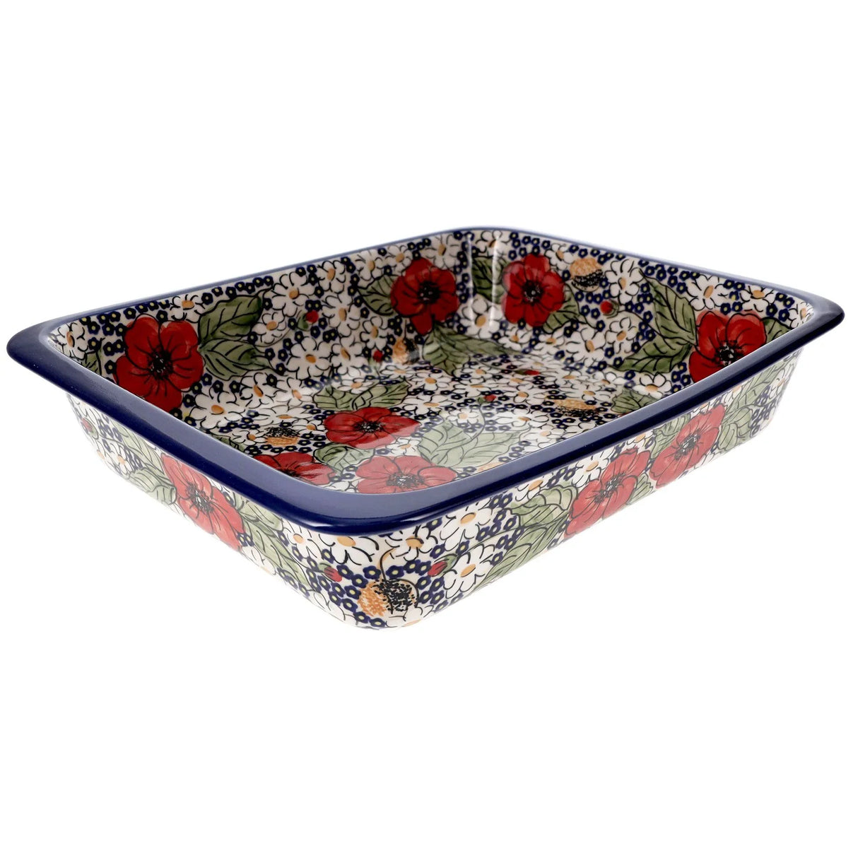 Baker, Lasagna Pan, 11" x 14" in "Poppies & Posies" by Manufaktura | Z139S-IM02