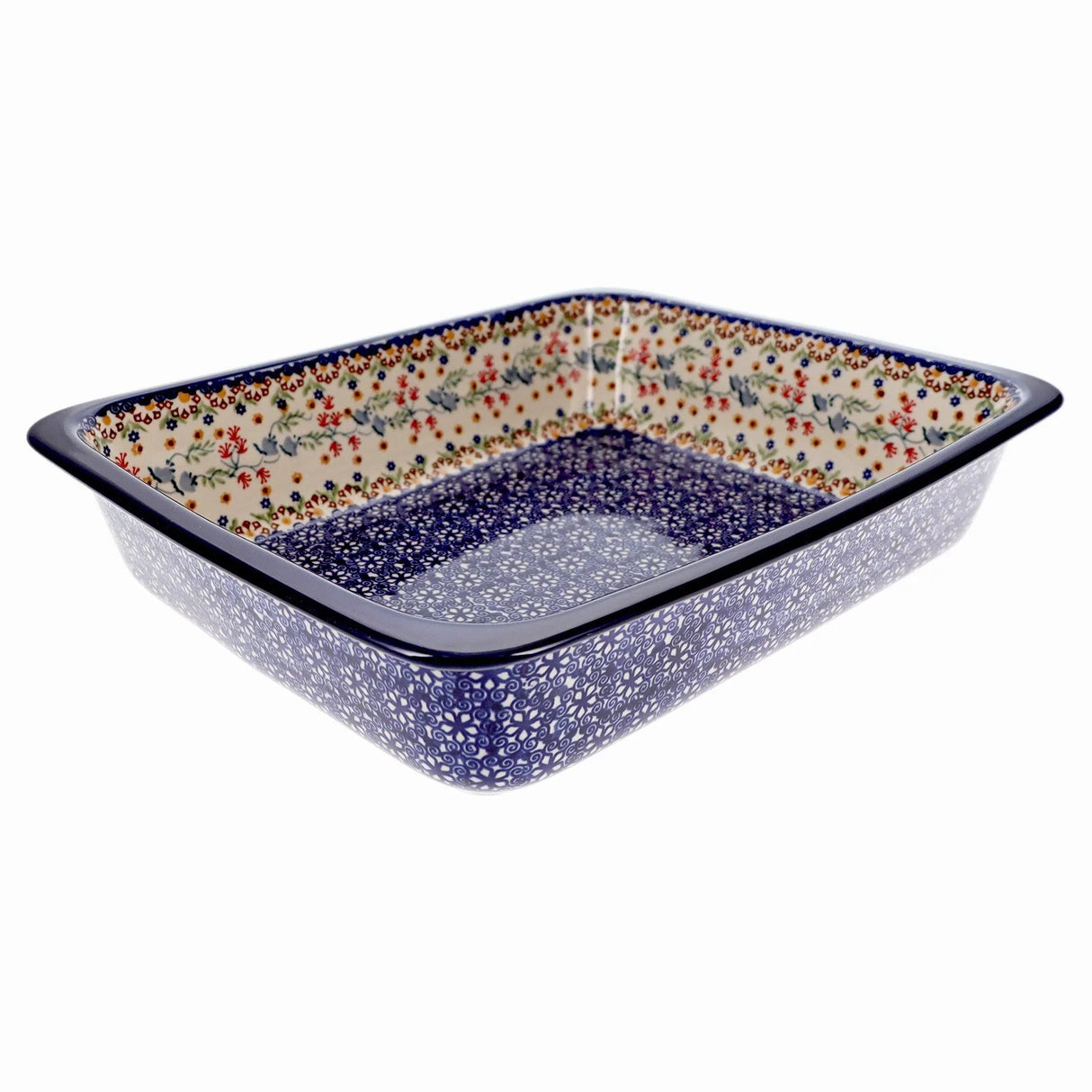 Baker, Lasagna Pan, 11" x 14" in "Wildflower Delight" by Manufaktura | Z139S-P273