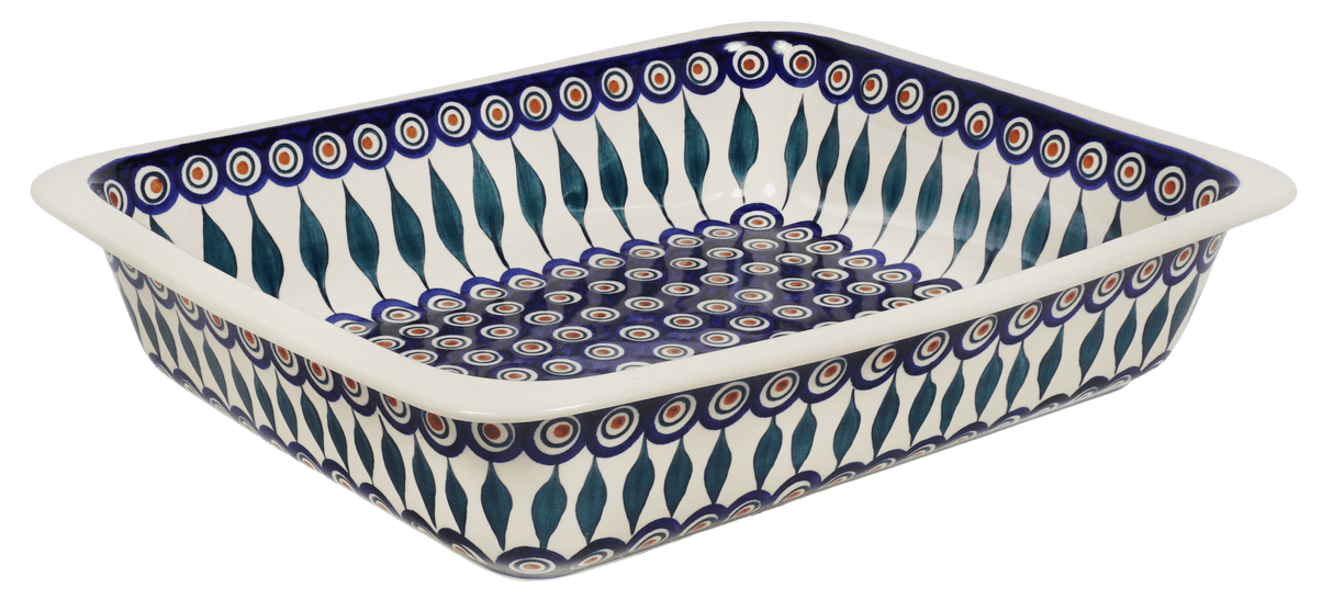 Baker, Lasagna Pan, 11" x 14" in "Peacock" by Manufaktura | Z139T-54