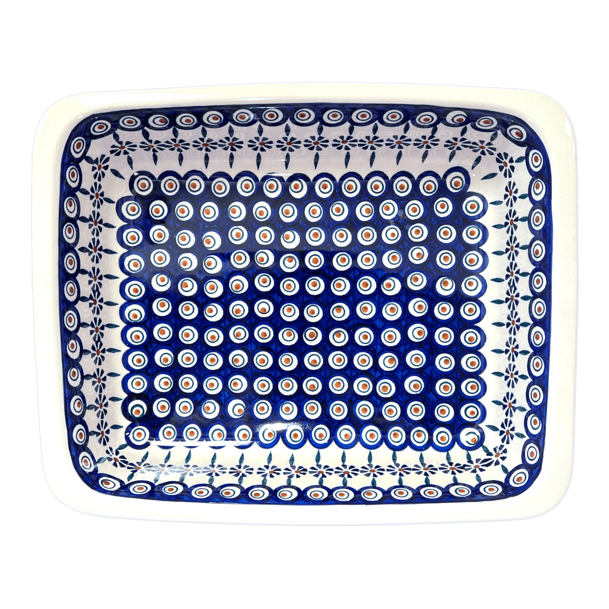 Baker, Lasagna Pan, 11" x 14" in "Floral Peacock" by Manufaktura | Z139T-54KK