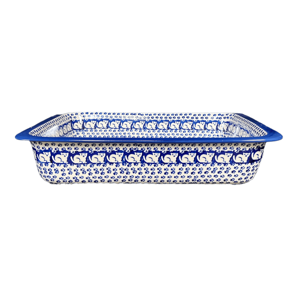 Baker, Lasagna Pan, 11" x 14" in "Kitty Cat Path" by Manufaktura | Z139T-KOT6