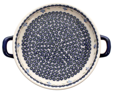 Casserole, Round, Handles, 9.25" in "Lily of the Valley" by Manufaktura | Z140T-ASD