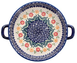 Casserole, Round, Handles, 9.25" in "Flower Power" by Manufaktura | Z140T-JS14