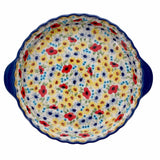 Baker, Round, Pie Plate, Handles, 9.75" in "Sunlit Blossoms" by Manufaktura | Z148S-AS62