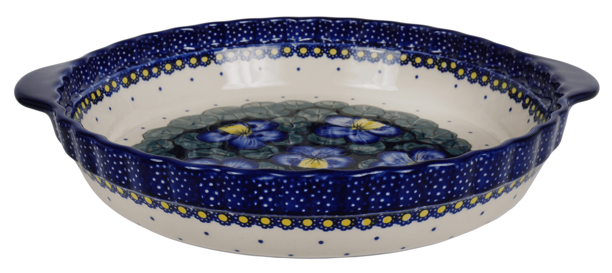 Polish pottery top pie plate