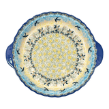 Baker, Round, Pie Plate, Handles, 9.75" in "Soaring Swallows" by Manufaktura | Z148S-WK57