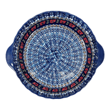 Baker, Round, Pie Plate, Handles, 9.75" in "Crimson Twilight" by Manufaktura | Z148S-WK63