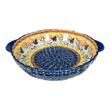 Baker, Round, Pie Plate, Handles, 9.75" in "Butterfly Bliss" by Manufaktura | Z148S-WK73