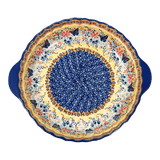 Baker, Round, Pie Plate, Handles, 9.75" in "Butterfly Bliss" by Manufaktura | Z148S-WK73